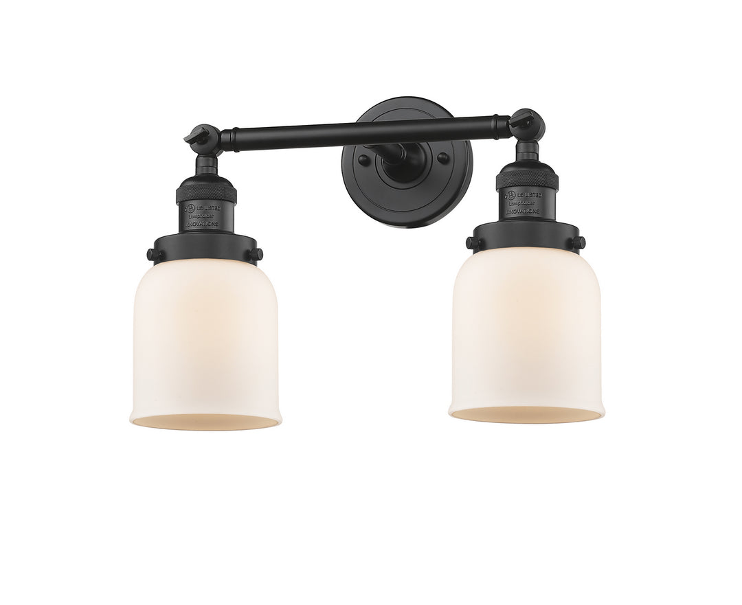 Innovations Franklin Restoration 208-BK-G51 Bath Vanity Light 16 in. wide - Matte Black