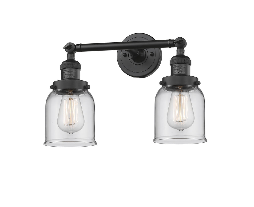 Innovations Franklin Restoration 208-BK-G52 Bath Vanity Light 16 in. wide - Matte Black