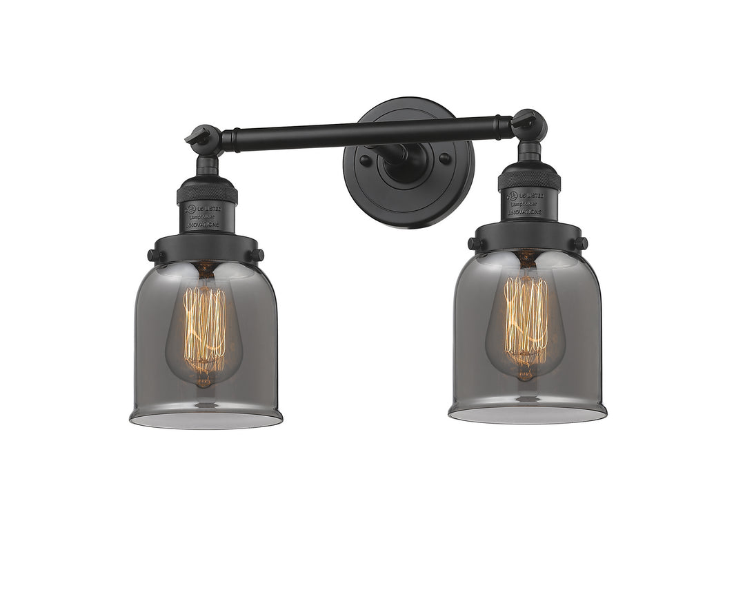 Innovations Franklin Restoration 208-BK-G53-LED Bath Vanity Light 16 in. wide - Matte Black