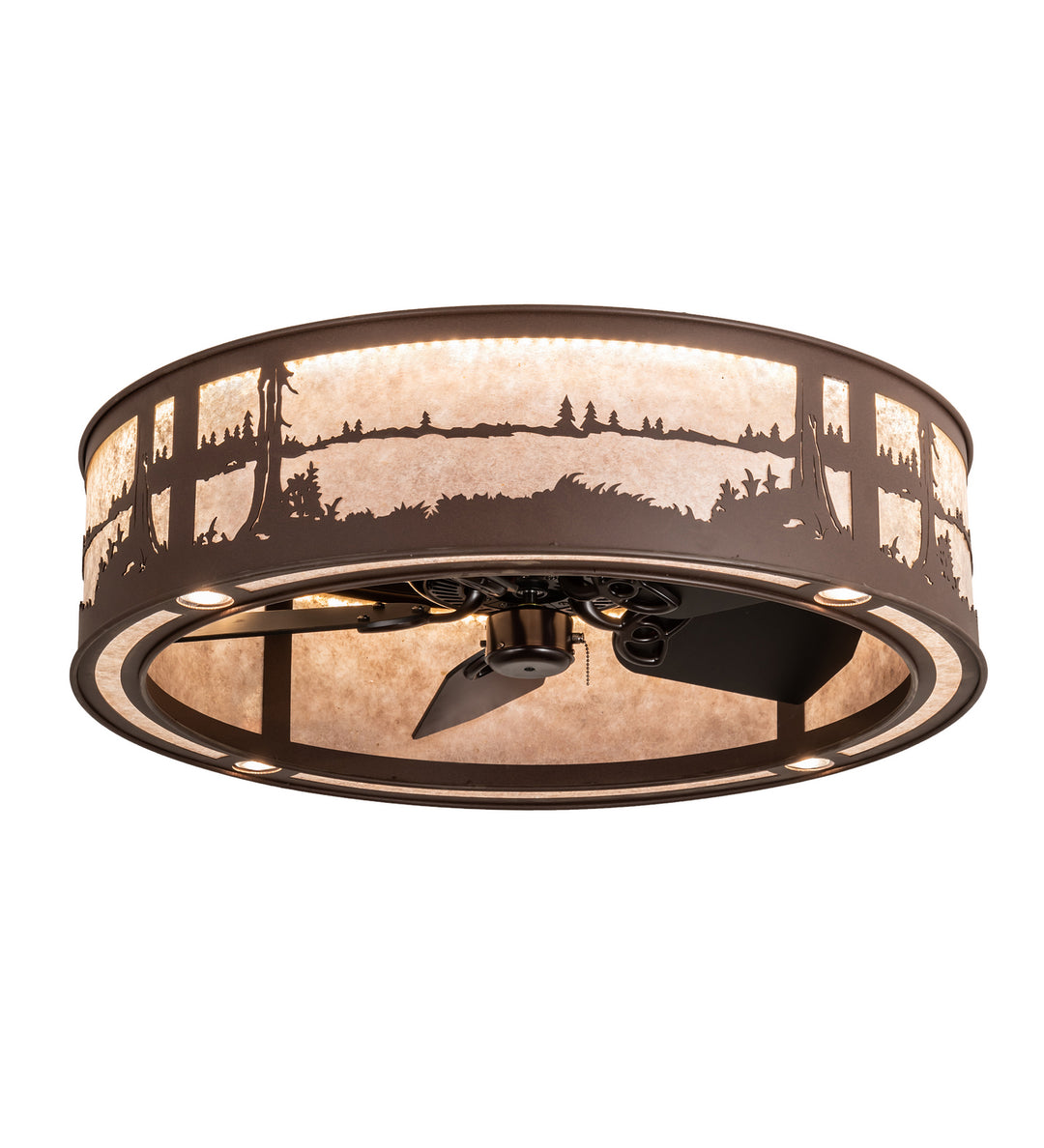 Meyda Tiffany Quiet Pond 202146 Ceiling Fan - Cafe-Noir