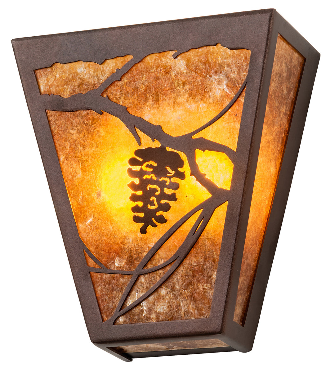 Meyda Tiffany Whispering Pines 202181 Wall Light - Mahogany Bronze