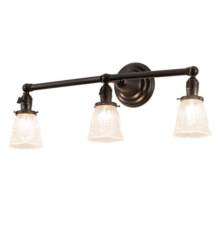 Meyda Tiffany Revival 202784 Bath Vanity Light 25 in. wide - Craftsman Brown