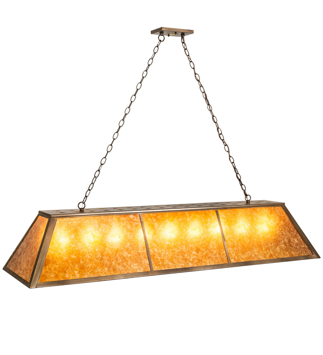 Meyda Tiffany Tri-Panel 202836 Pendant Light - Antique Copper