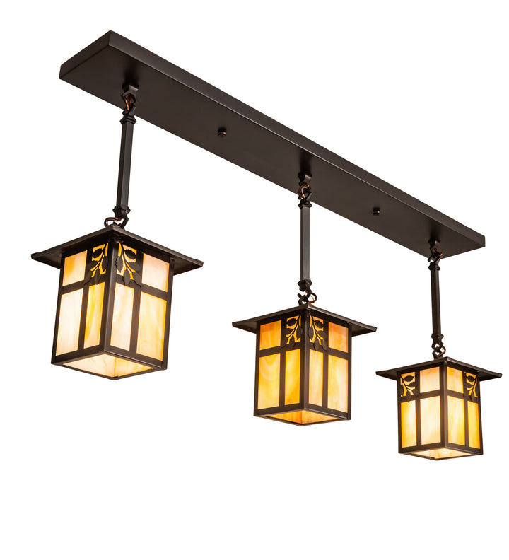 Meyda Tiffany Seneca 203103 Pendant Light - Craftsman Brown