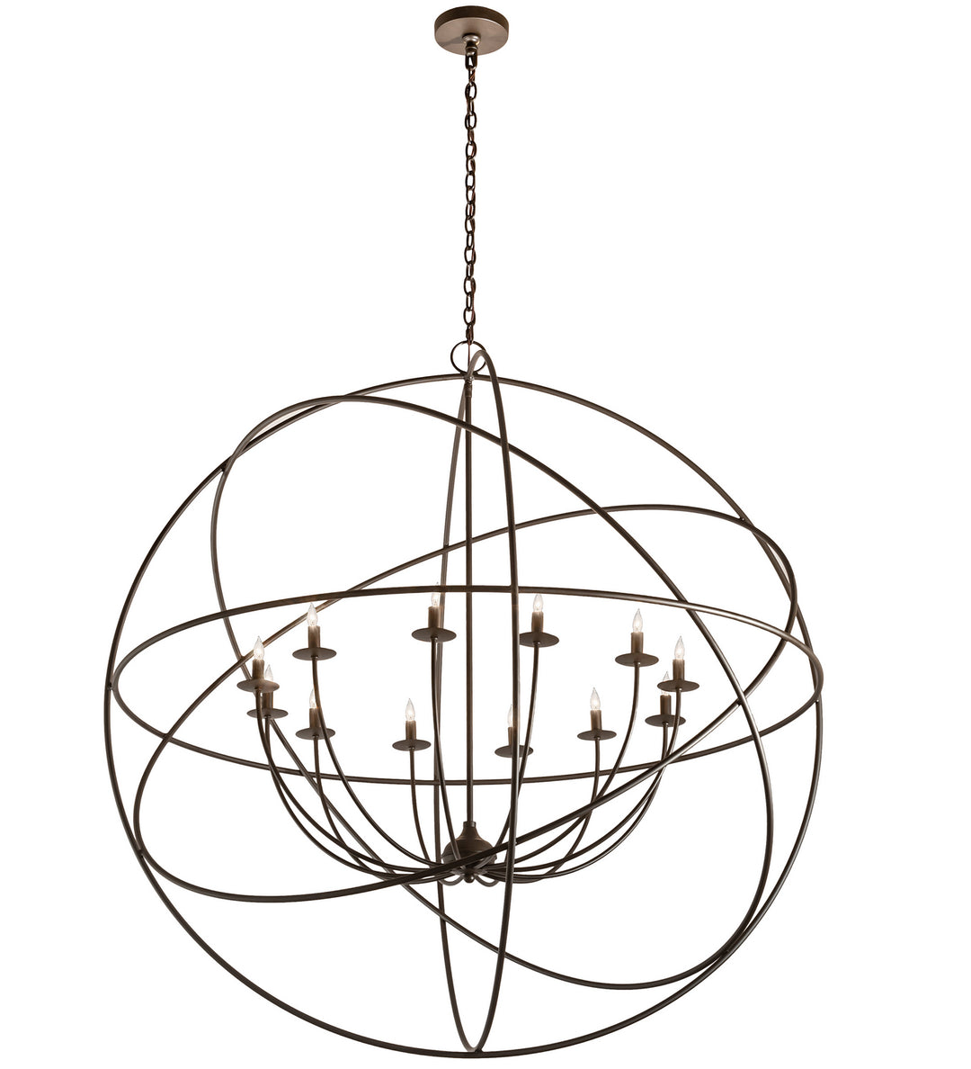 Meyda Tiffany Atom Enerjisi 204082 Chandelier Light - Oil Rubbed Bronze