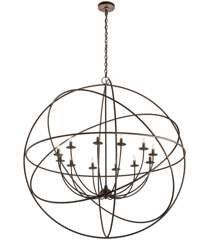 Meyda Tiffany Atom Enerjisi 204082 Chandelier Light - Oil Rubbed Bronze