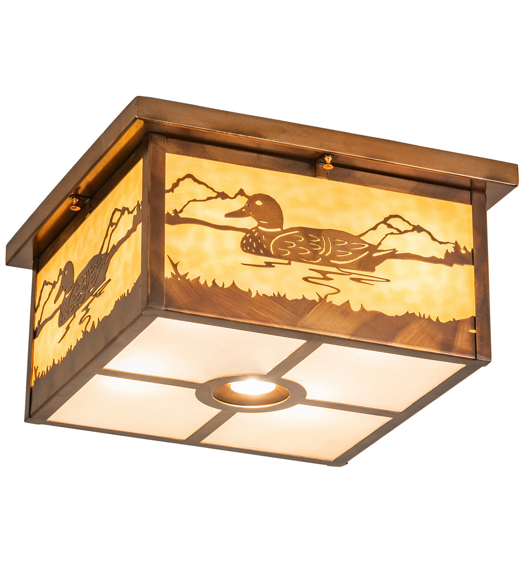 Meyda Tiffany Hyde Park 204419 Ceiling Light - Vintage Copper