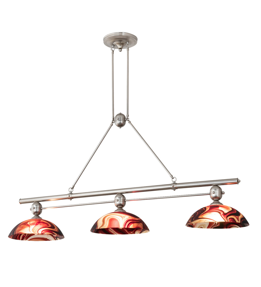 Meyda Tiffany Deco Ball 205150 Pendant Light - Nickel