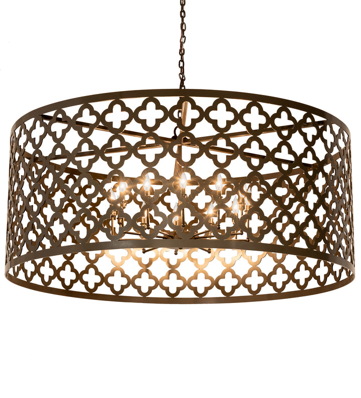 Meyda Tiffany Lighting 205662 Clover 12 Light Pendant Decor Bronze / Dark