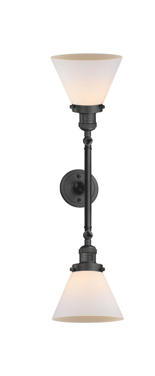 Innovations Franklin Restoration 208L-OB-G41-LED Bath Vanity Light 8 in. wide - Oil Rubbed Bronze