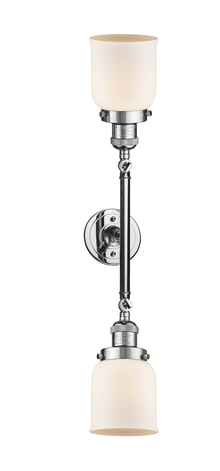 Innovations Franklin Restoration 208L-PC-G51 Bath Vanity Light 5 in. wide - Polished Chrome