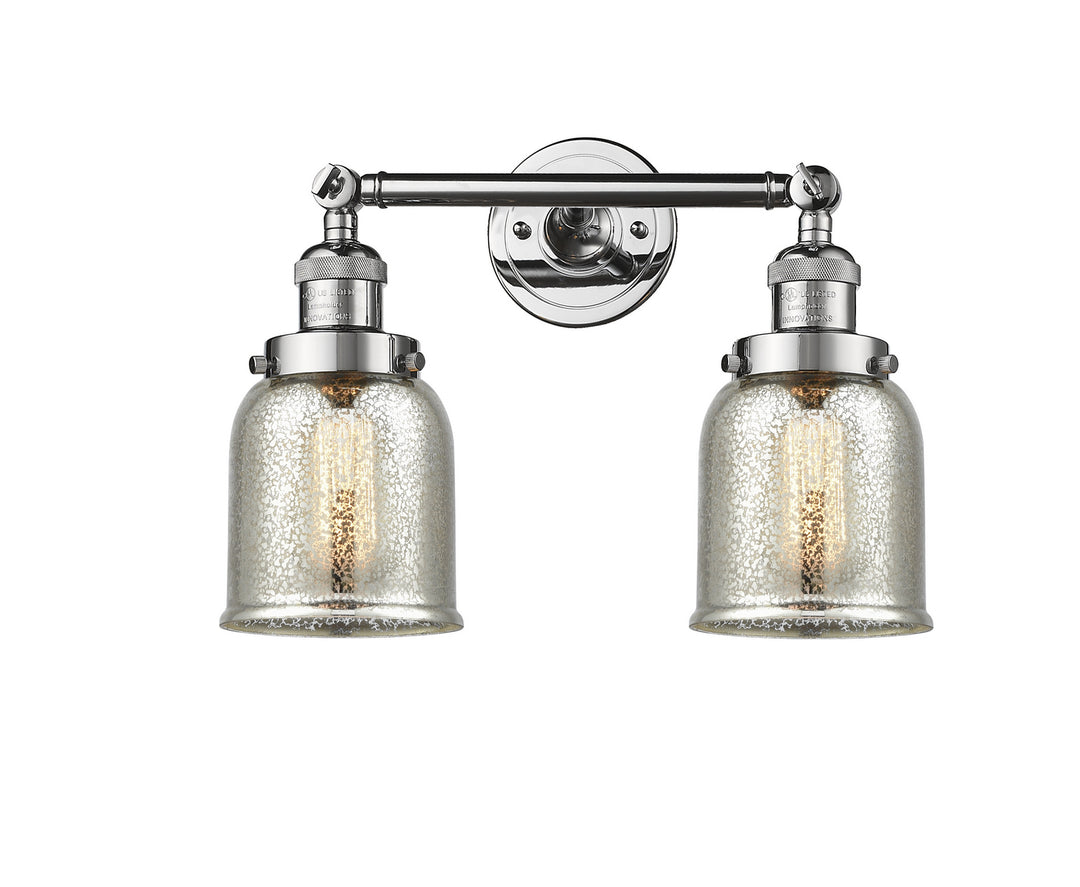 Innovations Franklin Restoration 208-PC-G58 Bath Vanity Light 15 in. wide - Polished Chrome