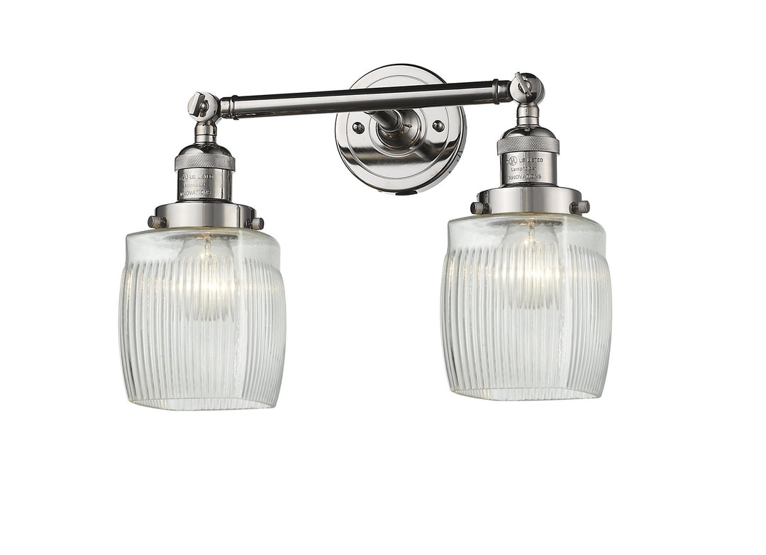 Innovations Franklin Restoration 208-PN-G302 Bath Vanity Light 16 in. wide - Polished Nickel