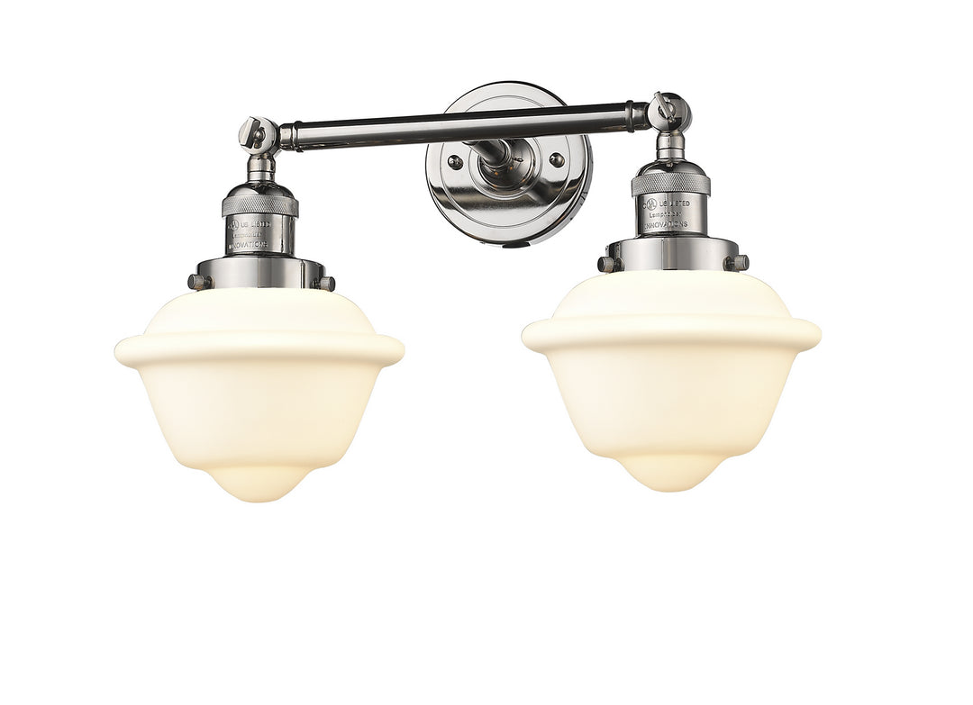 Innovations Franklin Restoration 208-PN-G531 Bath Vanity Light 17 in. wide - Polished Nickel