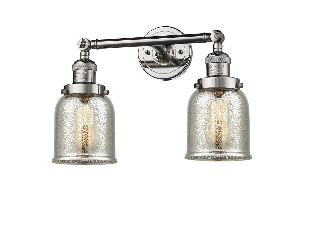 Innovations Franklin Restoration 208-PN-G58-LED Bath Vanity Light 15 in. wide - Polished Nickel