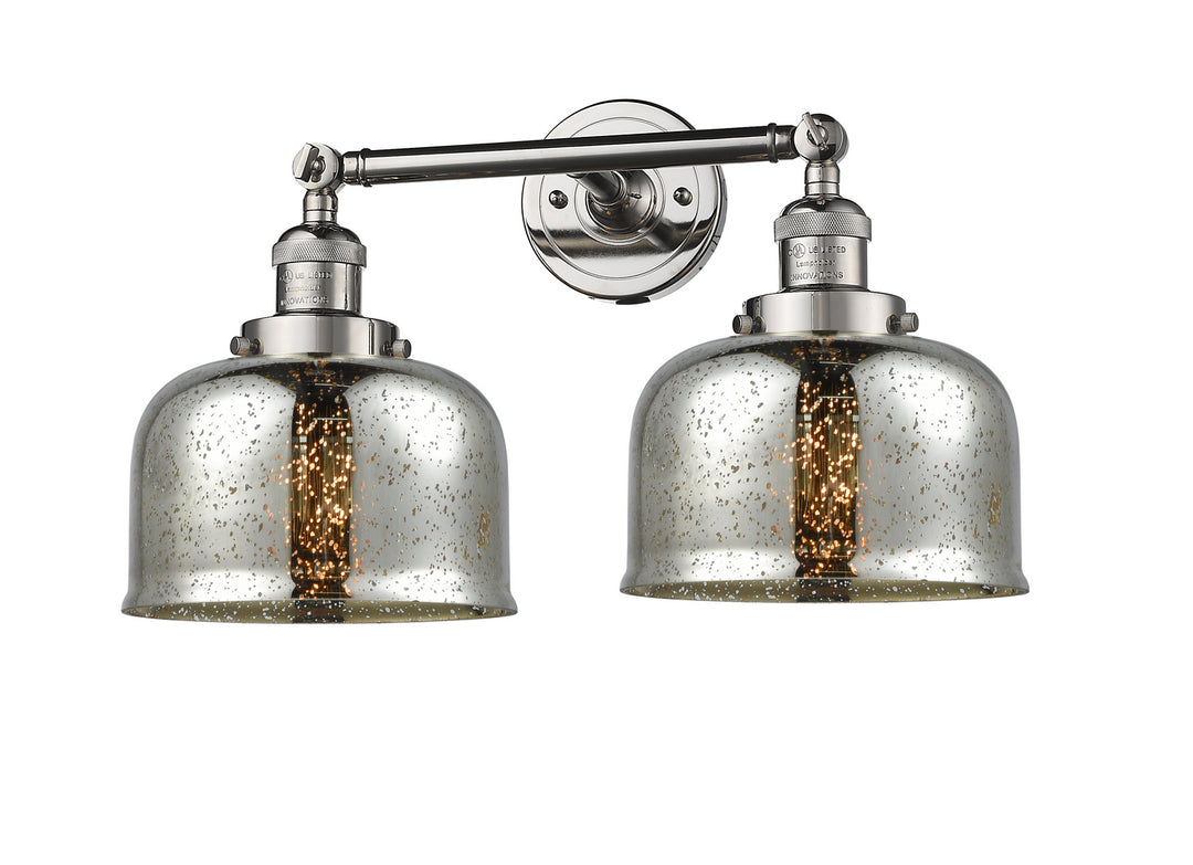 Innovations Franklin Restoration 208-PN-G78-LED Bath Vanity Light 19 in. wide - Polished Nickel