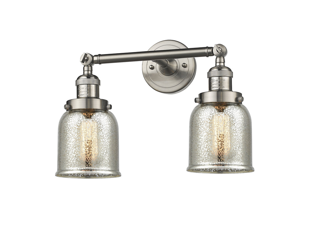 Innovations Franklin Restoration 208-SN-G58 Bath Vanity Light 15 in. wide - Brushed Satin Nickel