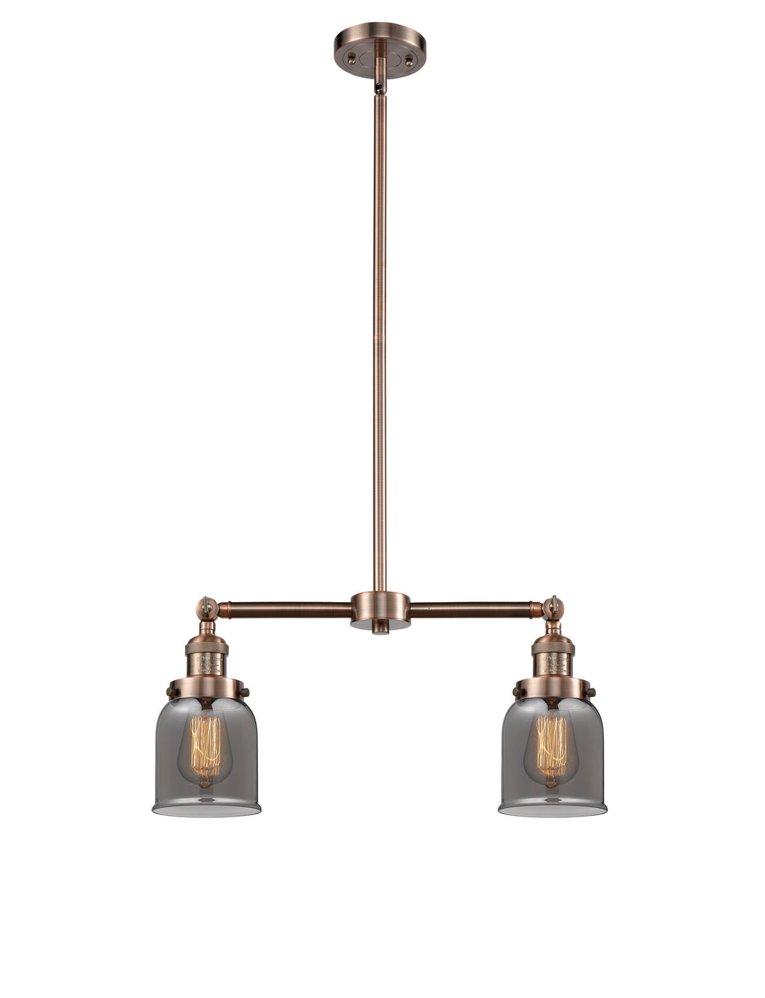 Innovations Franklin Restoration 209-AC-G53-LED Chandelier Light - Antique Copper