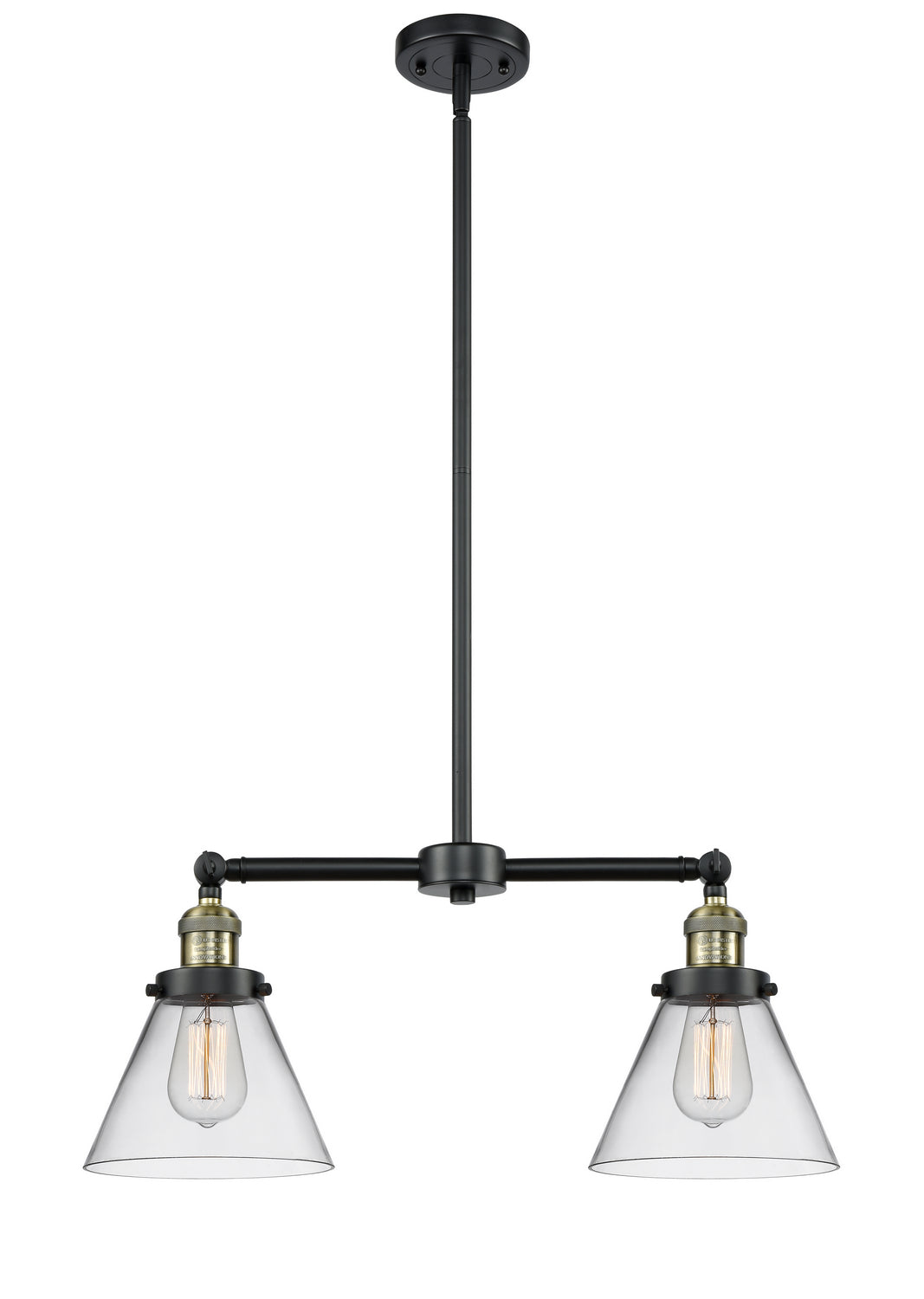 Innovations Franklin Restoration 209-BAB-G42 Chandelier Light - Black Antique Brass