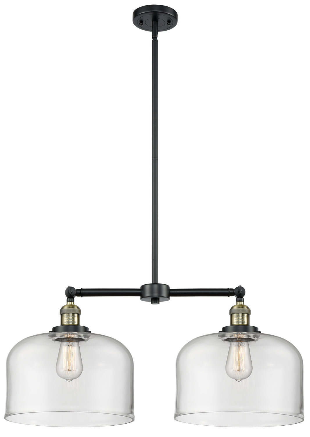 Innovations Franklin Restoration 209-BAB-G72-L Chandelier Light - Black Antique Brass