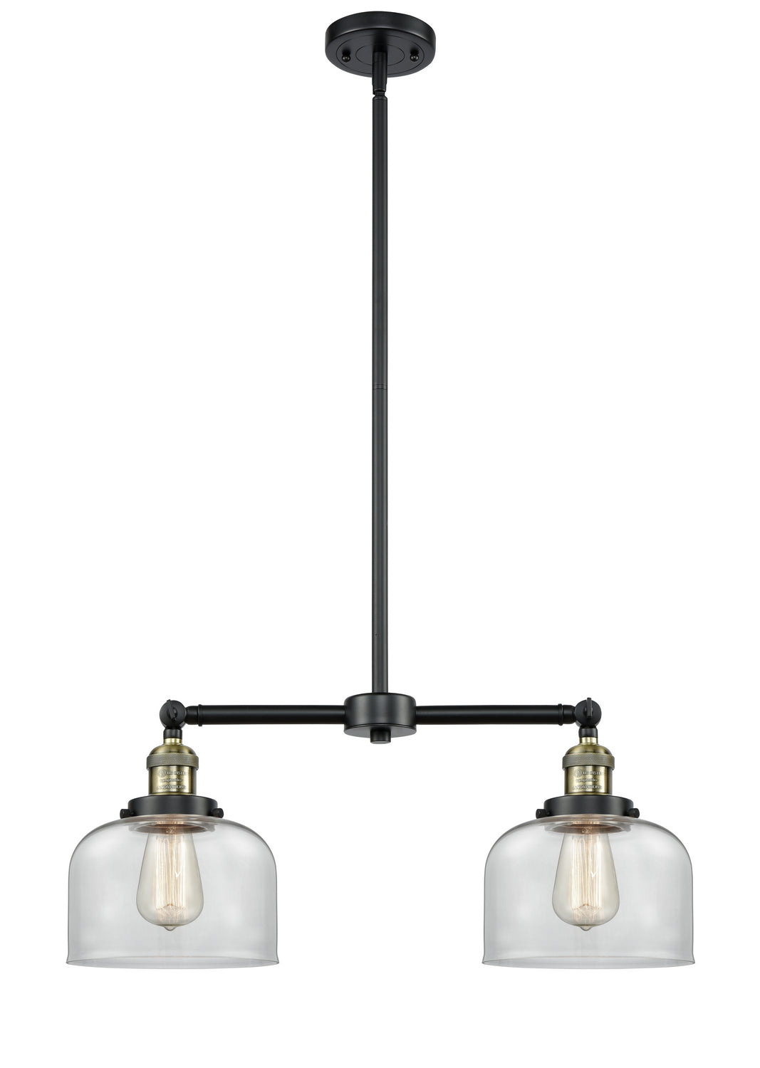Innovations Franklin Restoration 209-BAB-G72-LED Chandelier Light - Black Antique Brass