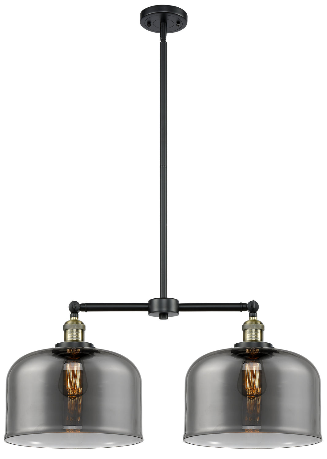 Innovations Franklin Restoration 209-BAB-G73-L Chandelier Light - Black Antique Brass
