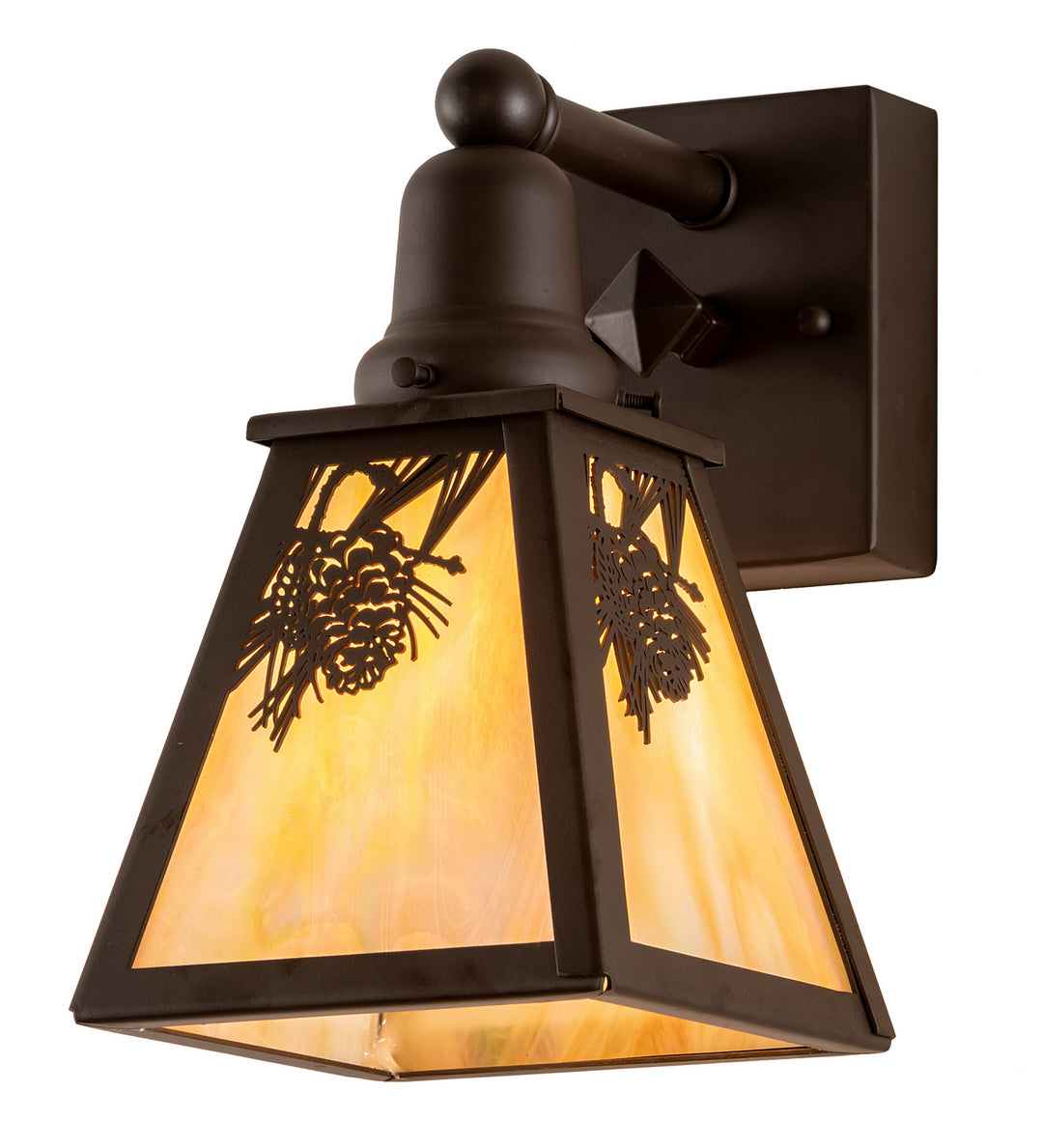 Meyda Tiffany Winter Pine 210482 Wall Light - Oil Rubbed Bronze