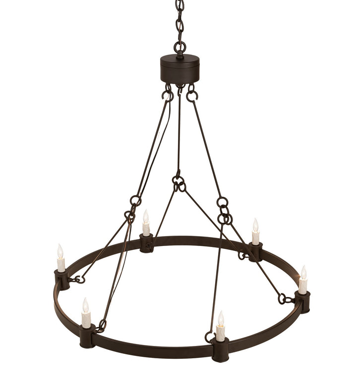 Meyda Tiffany Kenosha 210880 Chandelier Light - Oil Rubbed Bronze