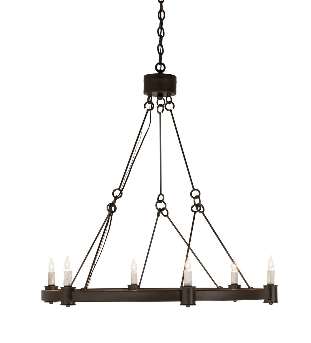 Meyda Tiffany Kenosha 210880 Chandelier Light - Oil Rubbed Bronze