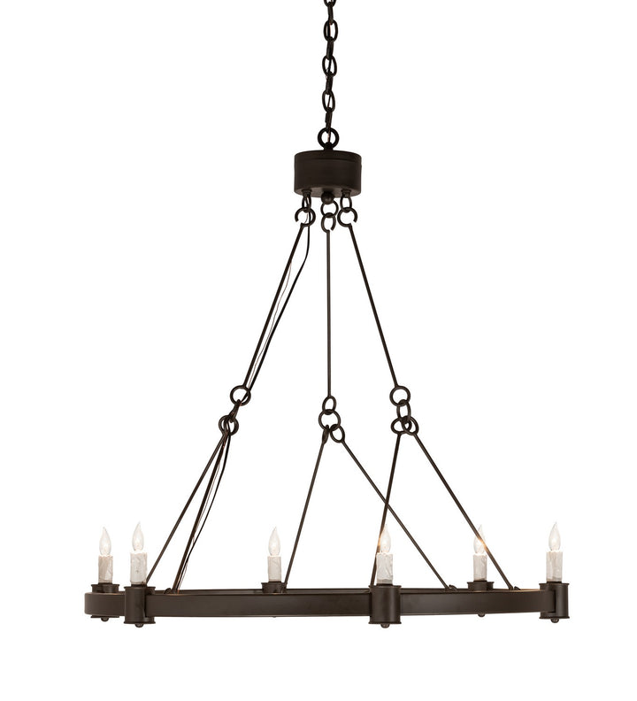 Meyda Tiffany Kenosha 210880 Chandelier Light - Oil Rubbed Bronze