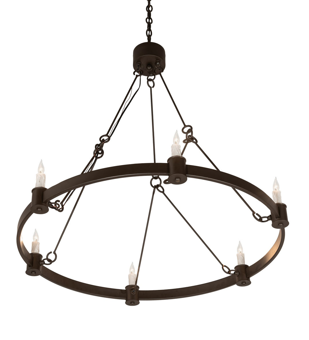 Meyda Tiffany Kenosha 210880 Chandelier Light - Oil Rubbed Bronze