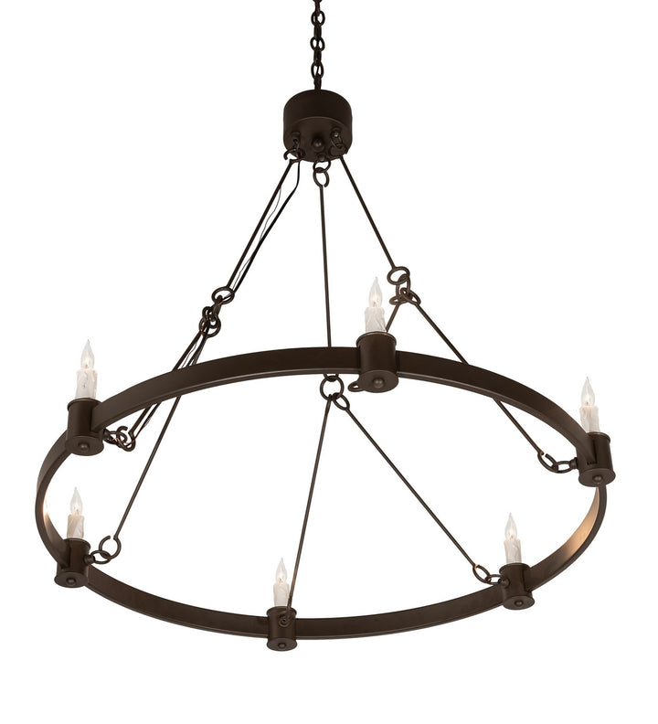 Meyda Tiffany Kenosha 210880 Chandelier Light - Oil Rubbed Bronze