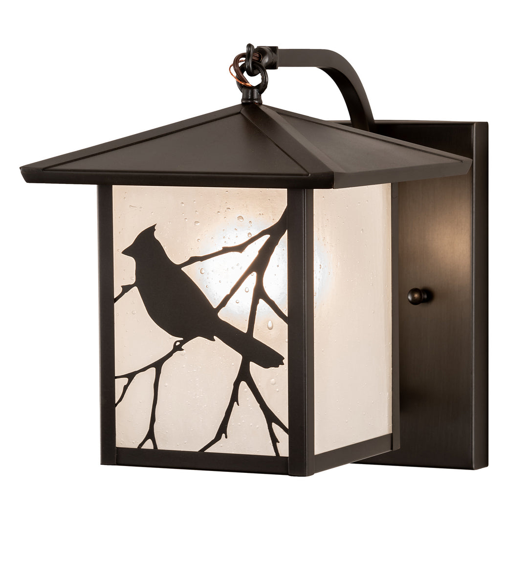 Meyda Tiffany Lighting 63433 Seneca One Light Wall Sconce Outdoor Bronze / Dark