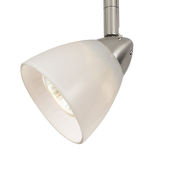 Cal Lighting HT-954-BS-WH Serpentine Track One Light Track Fixture Track Light Pewter, Nickel, Silver