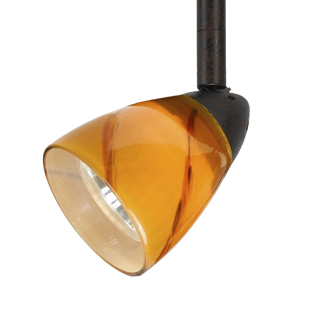 Cal Lighting HT-954-RU/YELS Serpentine Track One Light Track Fixture Track Light Bronze / Dark