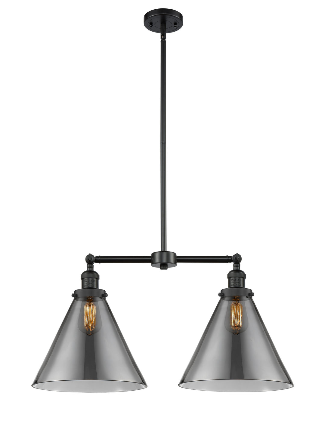 Innovations Franklin Restoration 209-BK-G43-L Chandelier Light - Matte Black