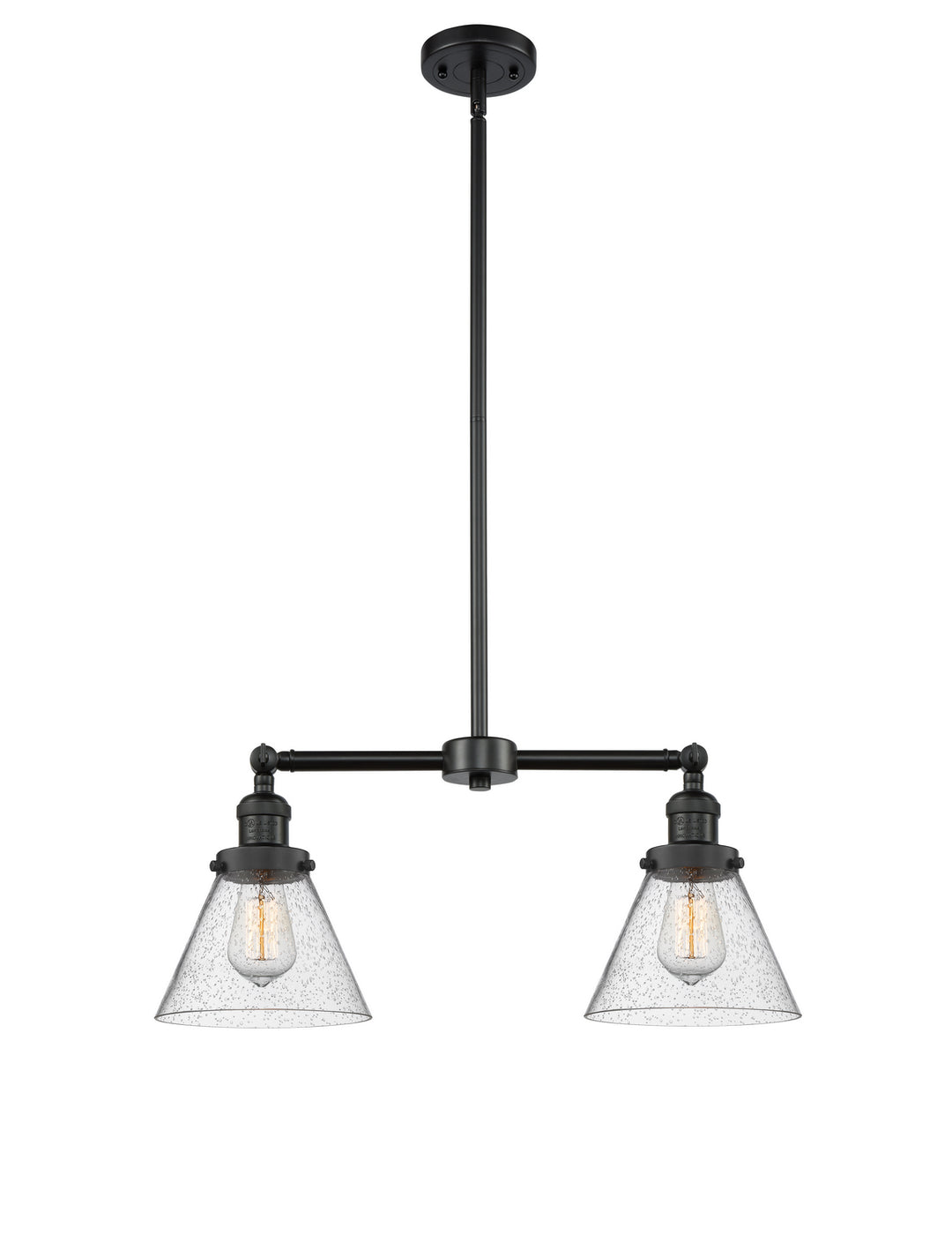 Innovations Franklin Restoration 209-BK-G44-LED Chandelier Light - Matte Black