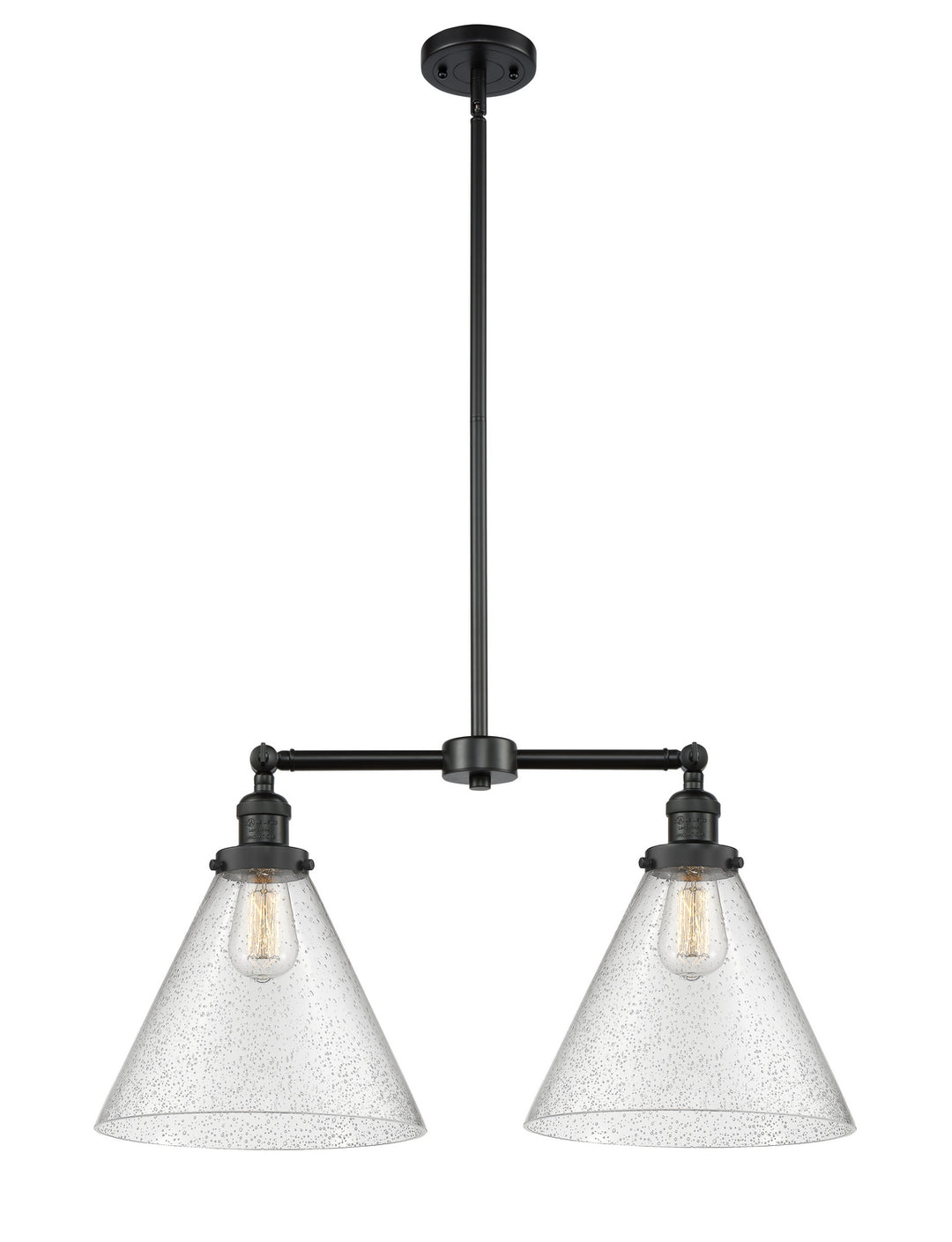 Innovations Franklin Restoration 209-BK-G44-L-LED Chandelier Light - Matte Black