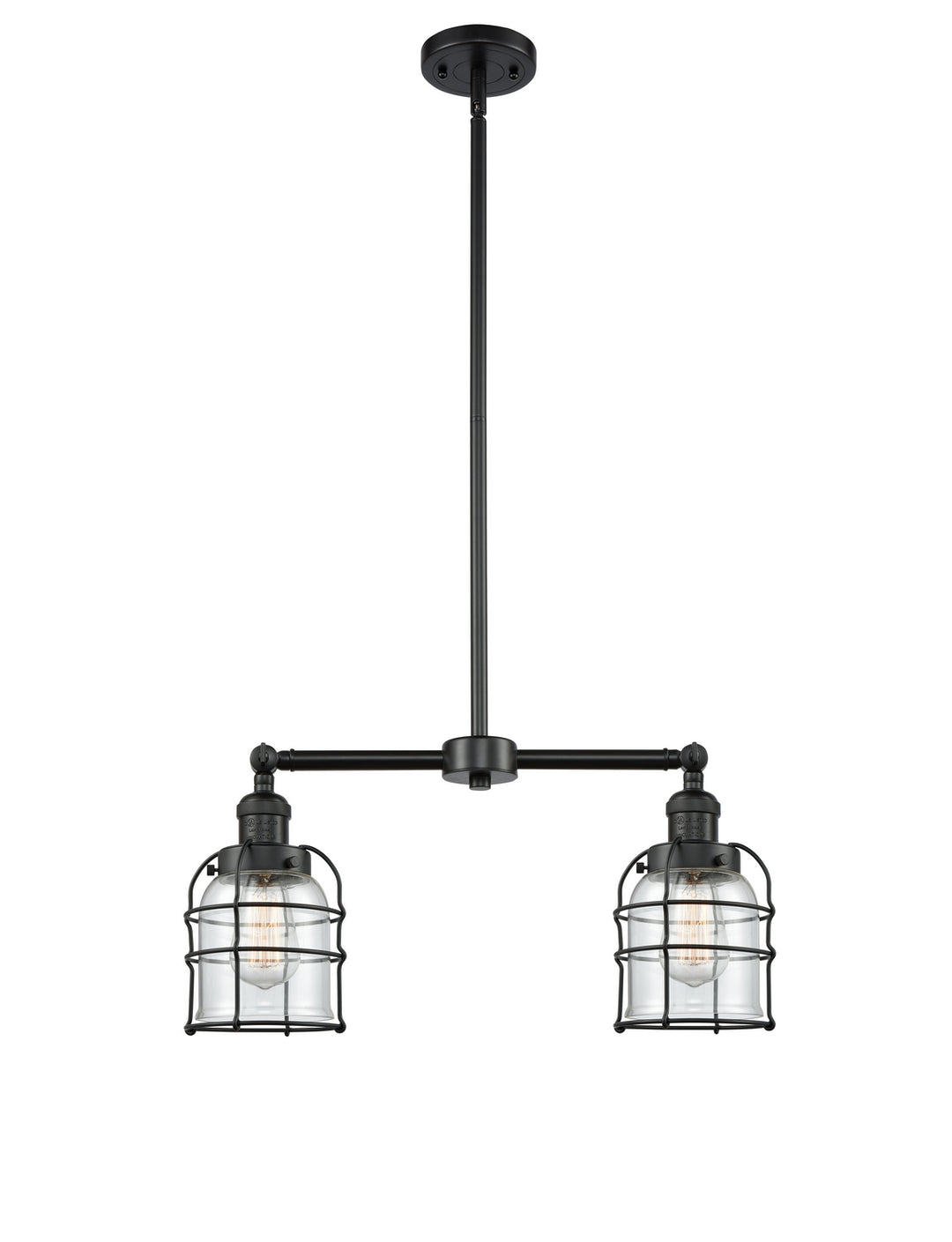 Innovations Franklin Restoration 209-BK-G52-CE-LED Chandelier Light - Matte Black