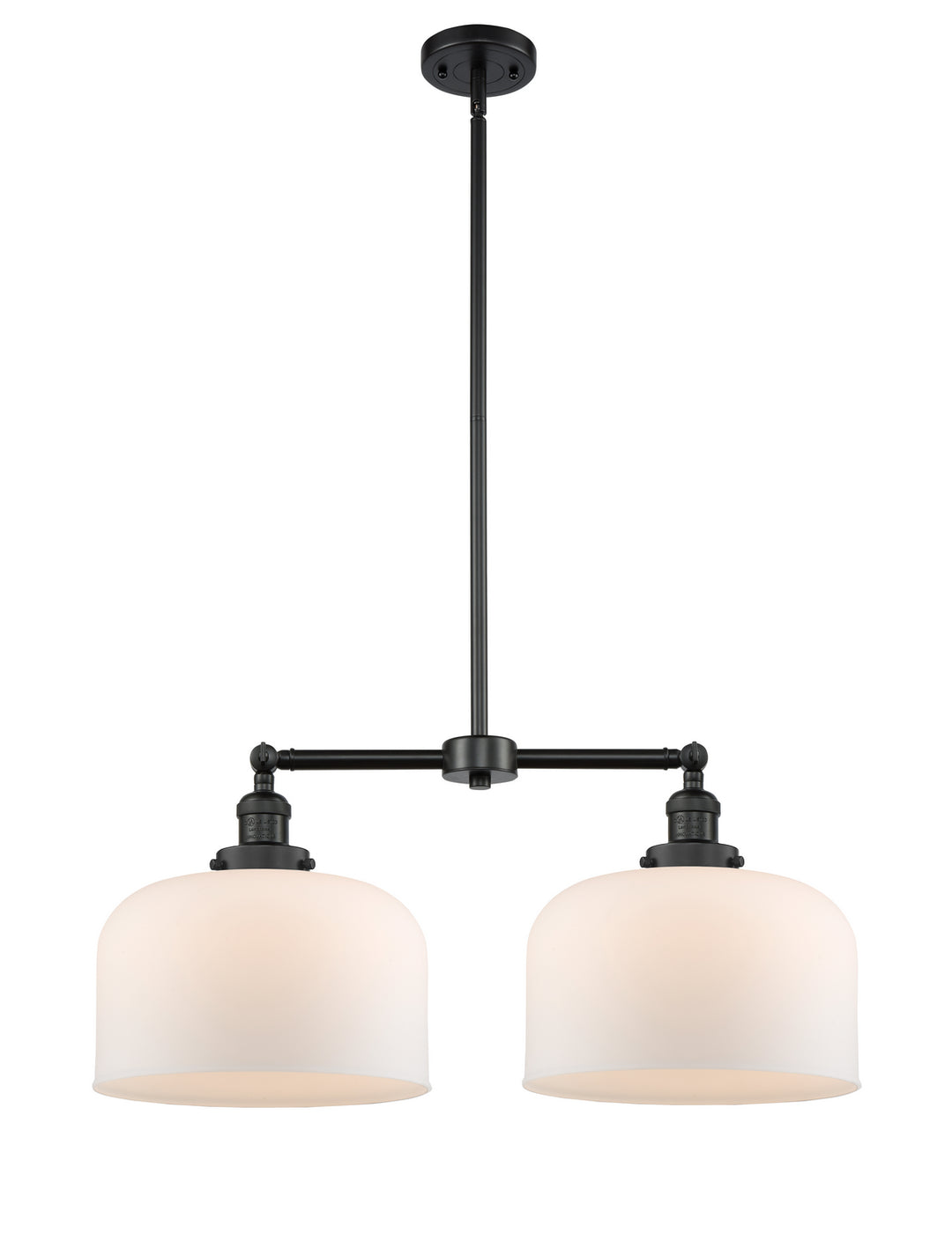 Innovations Franklin Restoration 209-BK-G71-L-LED Chandelier Light - Matte Black