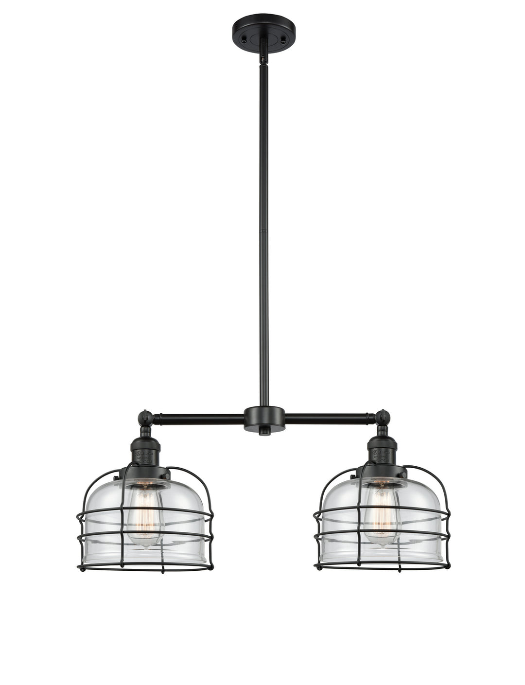 Innovations Franklin Restoration 209-BK-G72-CE-LED Chandelier Light - Matte Black