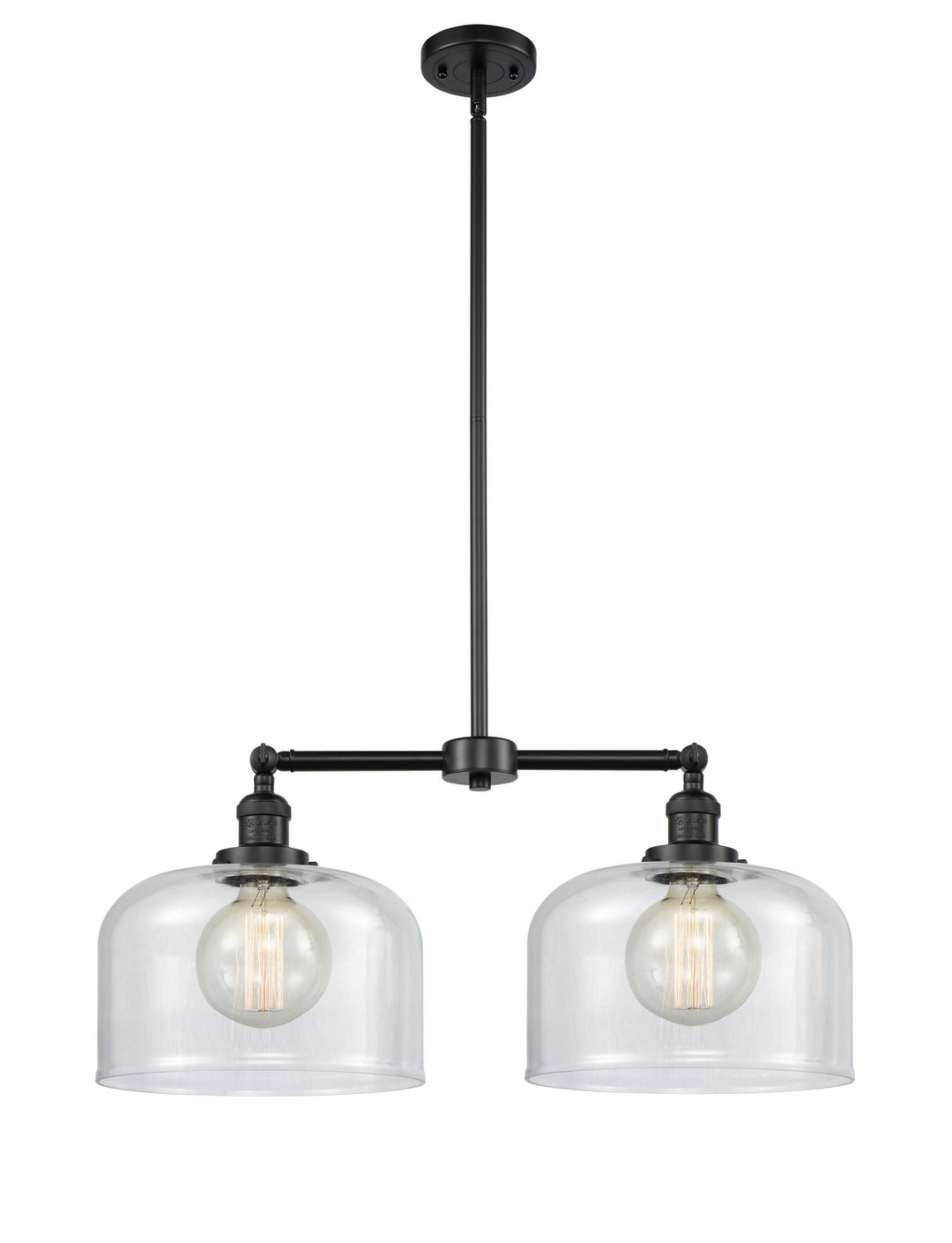 Innovations Franklin Restoration 209-BK-G72-L-LED Chandelier Light - Matte Black