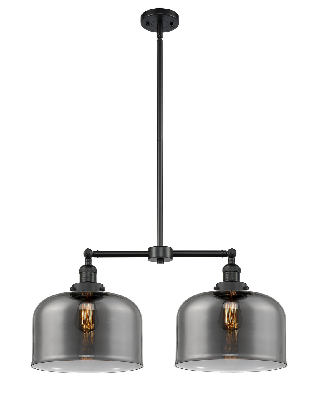 Innovations Franklin Restoration 209-BK-G73-L Chandelier Light - Matte Black