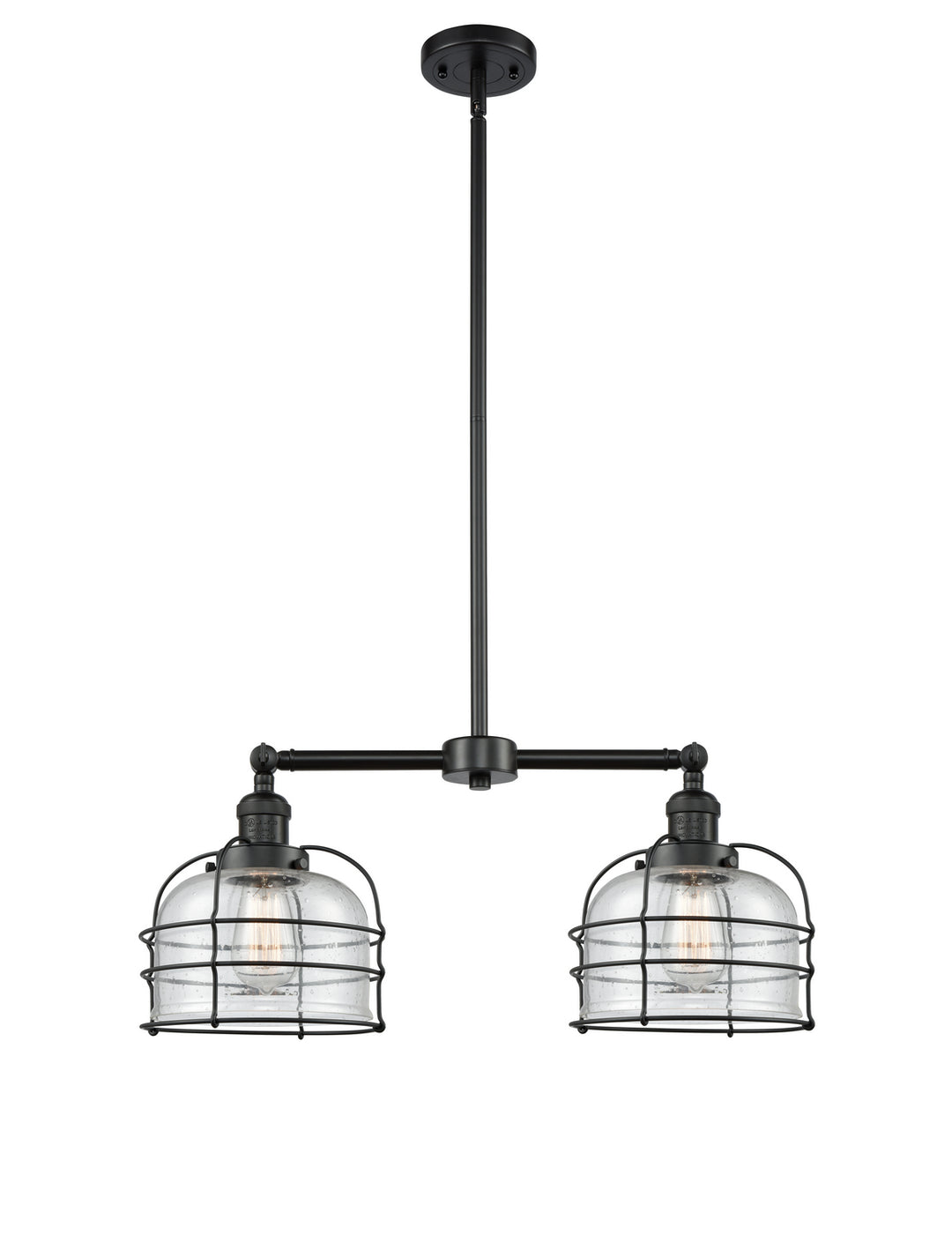Innovations Franklin Restoration 209-BK-G74-CE-LED Chandelier Light - Matte Black