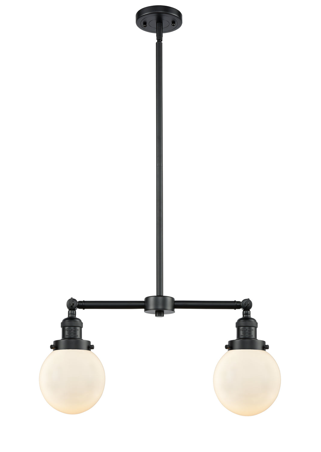 Innovations Franklin Restoration 209-OB-G201-6 Pendant Light - Oil Rubbed Bronze