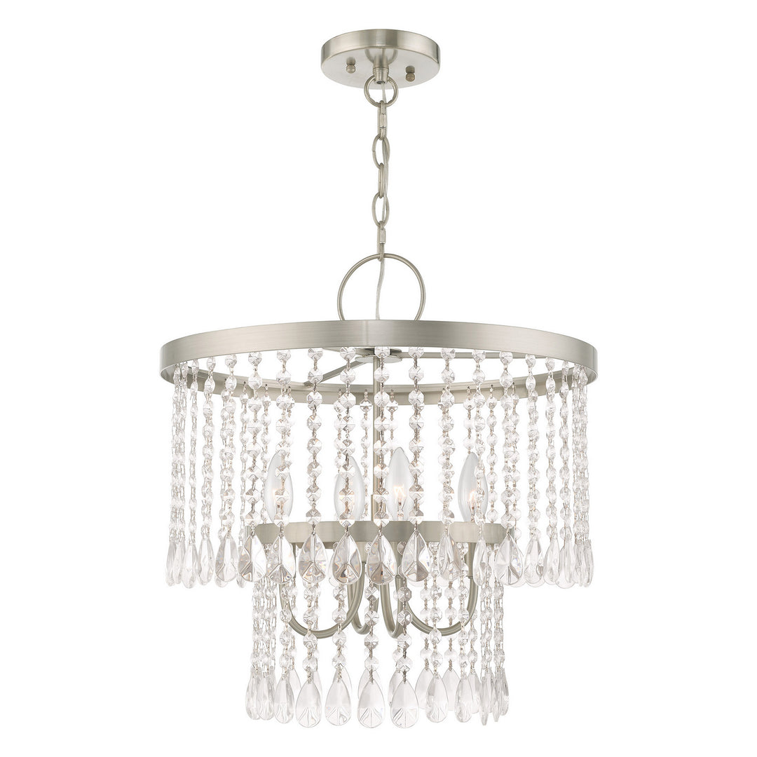 Livex Elizabeth 51064-91 Chandelier Light - Brushed Nickel