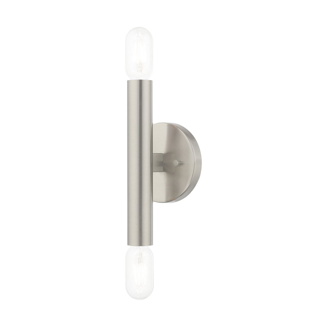 Livex Copenhagen 51132-91 Wall Sconce Light - Brushed Nickel