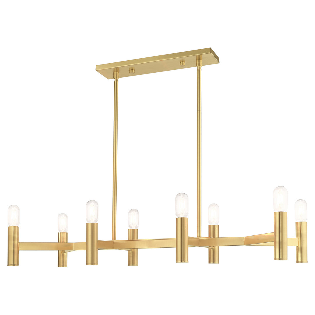 Livex Copenhagen 51138-12 Pendant Light - Satin Brass