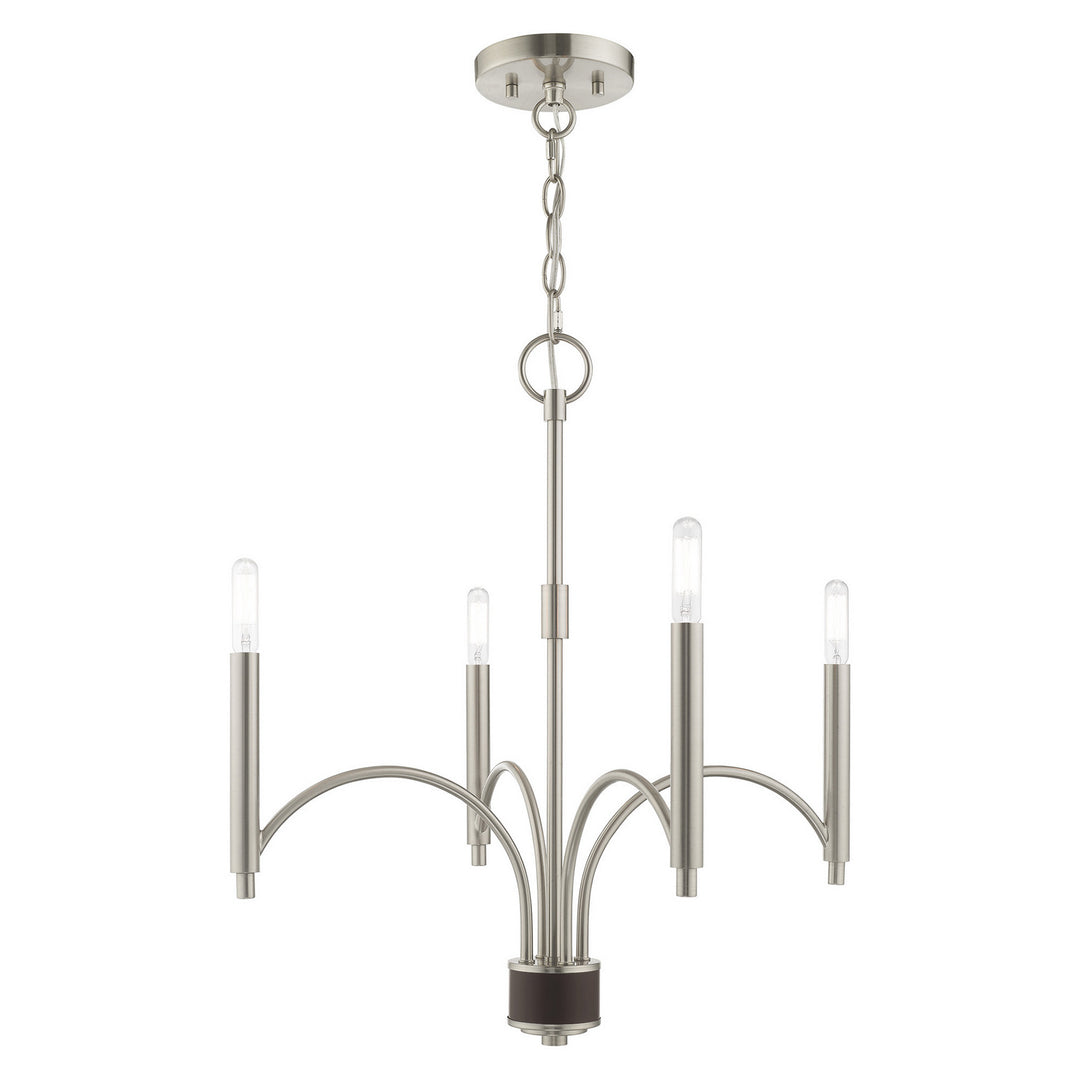 Livex Wisteria 51334-91 Chandelier Light - Brushed Nickel