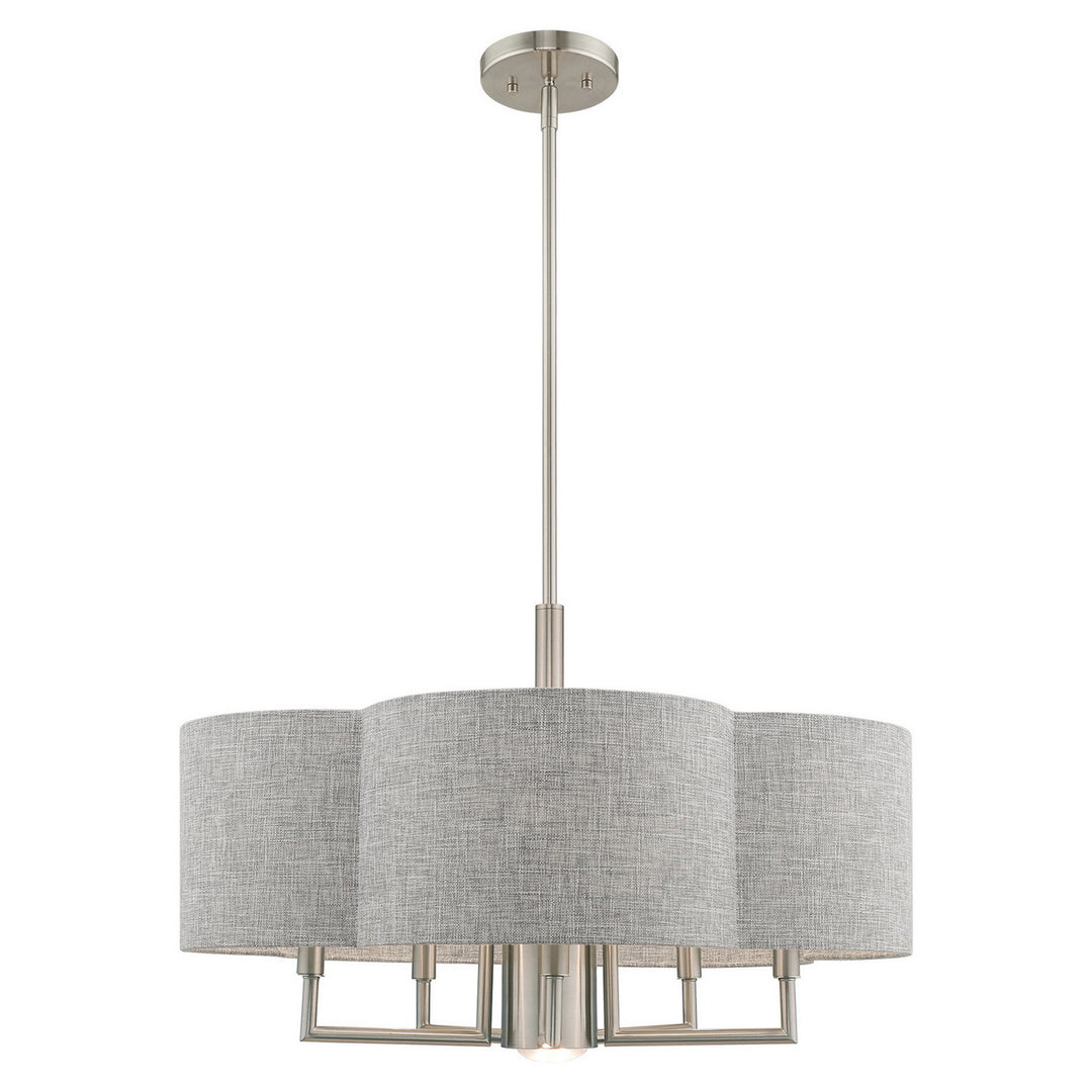 Livex Kalmar 51365-91 Chandelier Light - Brushed Nickel